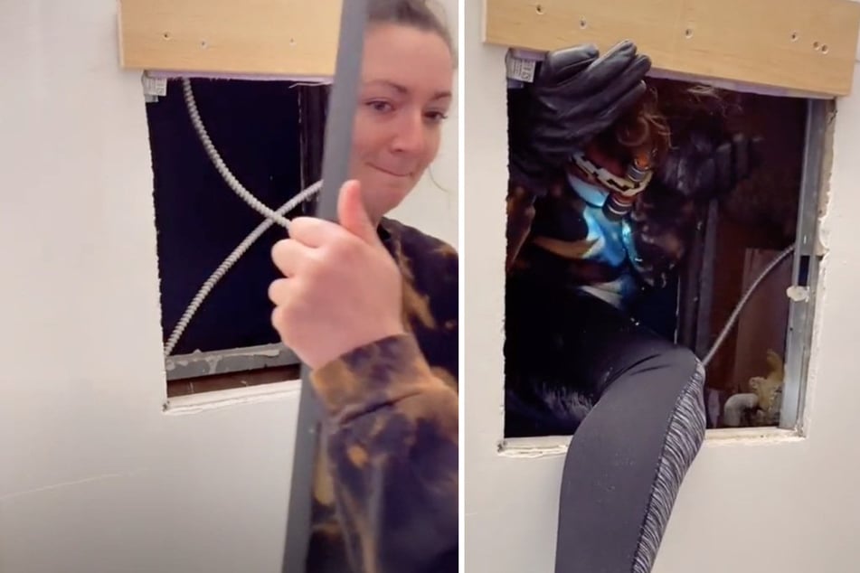 TikToker's bone-chilling discovery behind her bathroom mirror creeps out the web!