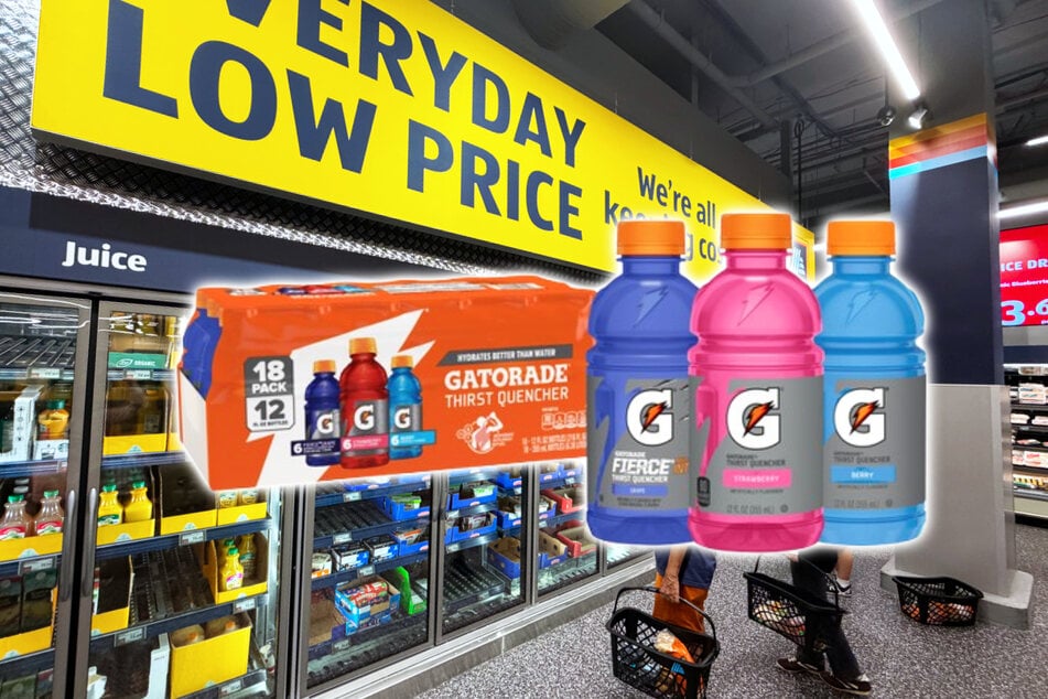 Aldi has an 18-pack of Gatorade for $11.98 and your pantry will thank you