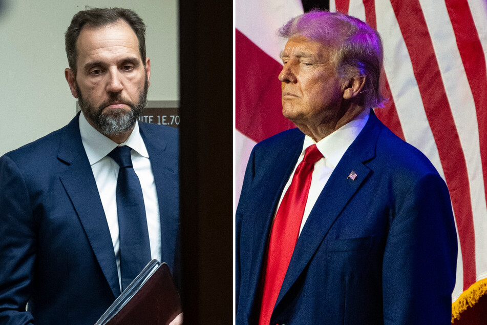 Prosecutors have asked for a protective order after Donald Trump (r.) issued a threat on social media following his latest indictment.
