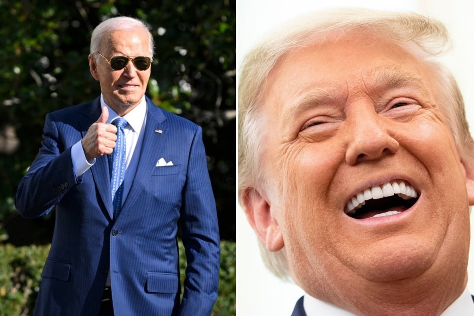 A recent report claims that president-elect Donald Trump and his team have been mocking President Joe Biden (l.) for trying to peacefully transition power.