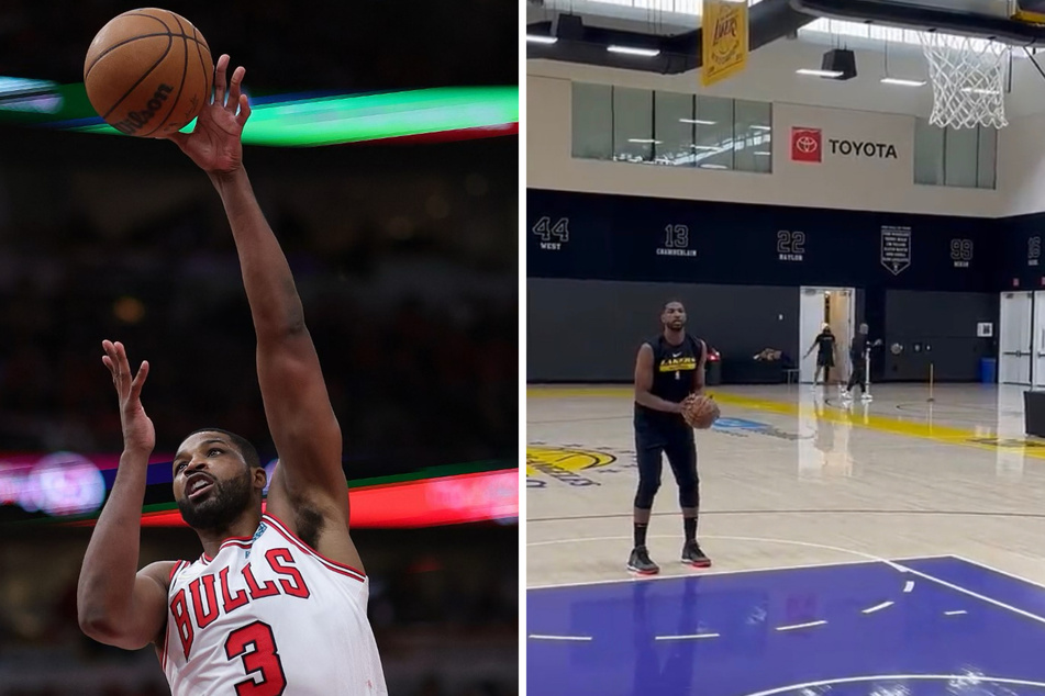 The Los Angeles Lakers signed Tristan Thompson on the final day of the regular NBA season.
