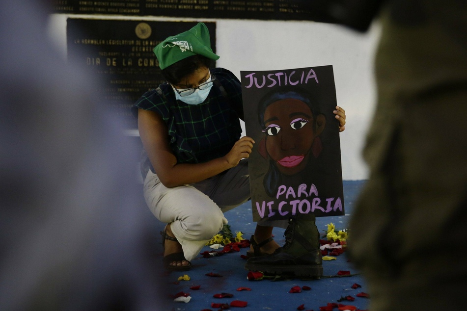 A group of women gathered to demand justice after the murder of Salvadoran immigrant Victoria Salazar.