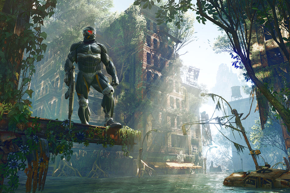 Crysis 3 puts you into an overgrown husk of New York, and the game's visuals include the hallowed "god rays".