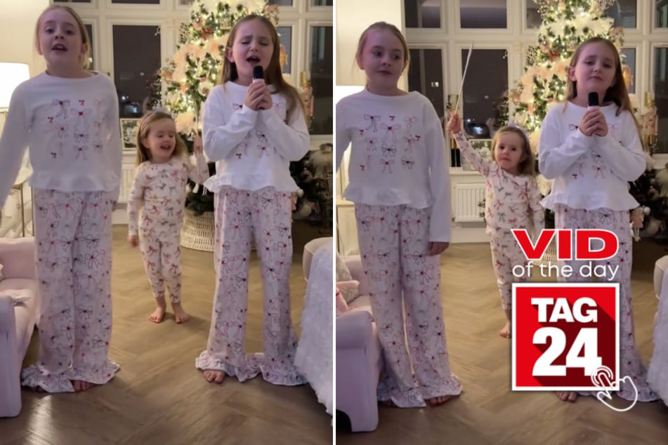 Viral Video of the Day for December 1, 2025: Tiny singer steals the show in Christmas PJ performance
