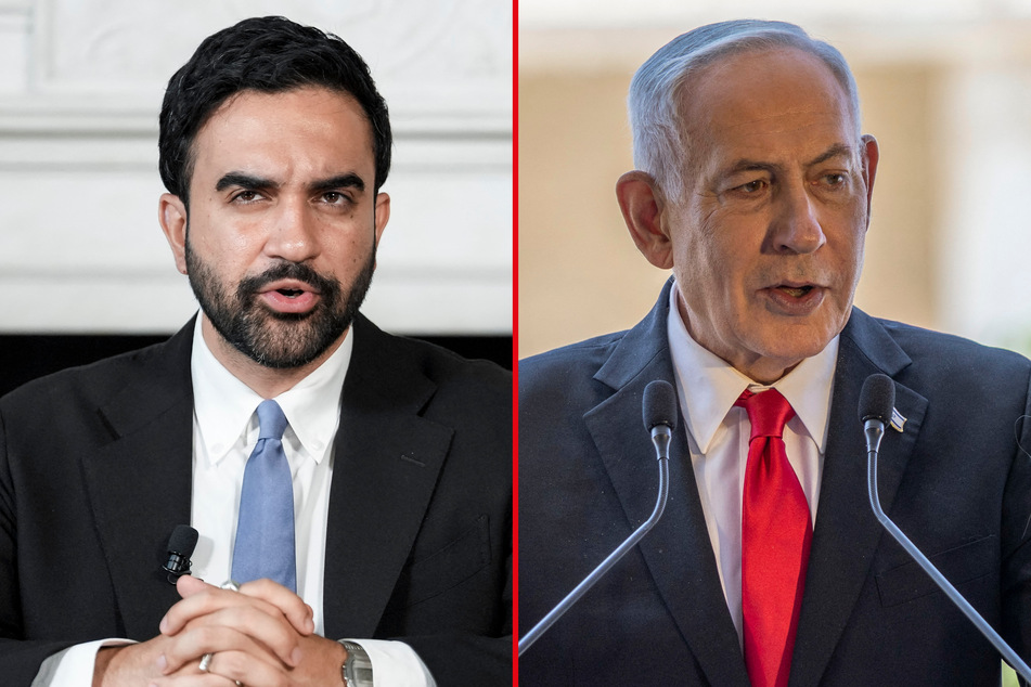 New York Mayor Zohran Mamdani (l) said he is still exploring whether he can arrest Israeli Prime Minister Benjamin Netanyahu in compliance with an International Criminal Court warrant.