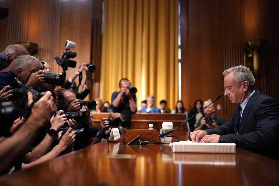 Robert Kennedy Jr. testifying before the Senate Finance Committee at the Dirksen Senate Office Building in Washington DC on September 04, 2025.