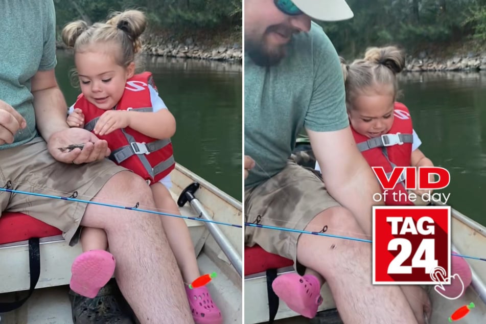 Viral Video of the Day for March 2, 2026: Little girl has major meltdown during fishing trip