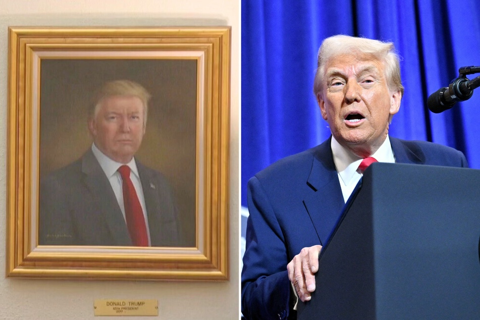 In a recent social media post, President Donald Trump shared his reaction after officials in Colorado put up a painting of him in their capitol building.