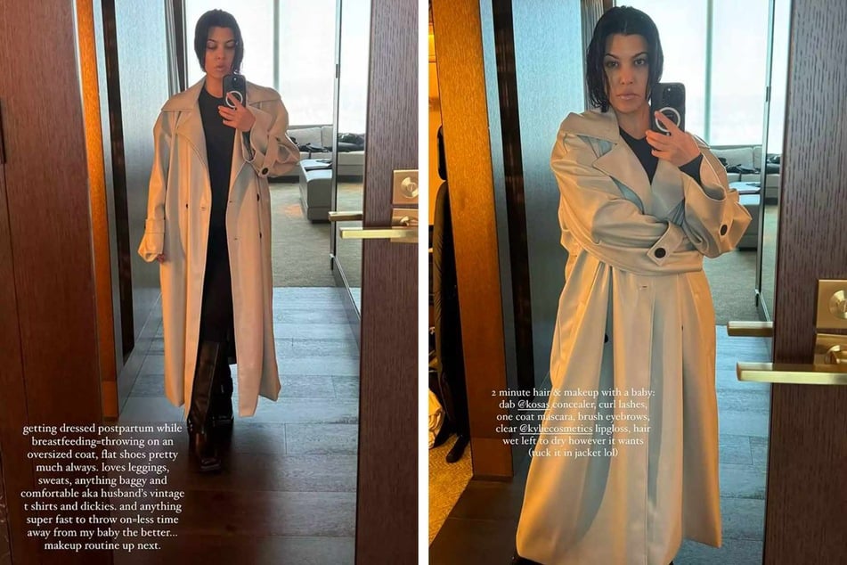 Kourtney Kardashian spills her best postpartum style and beauty tips