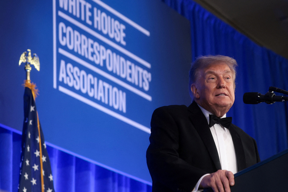 Trump bashes "fake news" and stokes 2028 furor in rescheduled White House Correspondents' Dinner