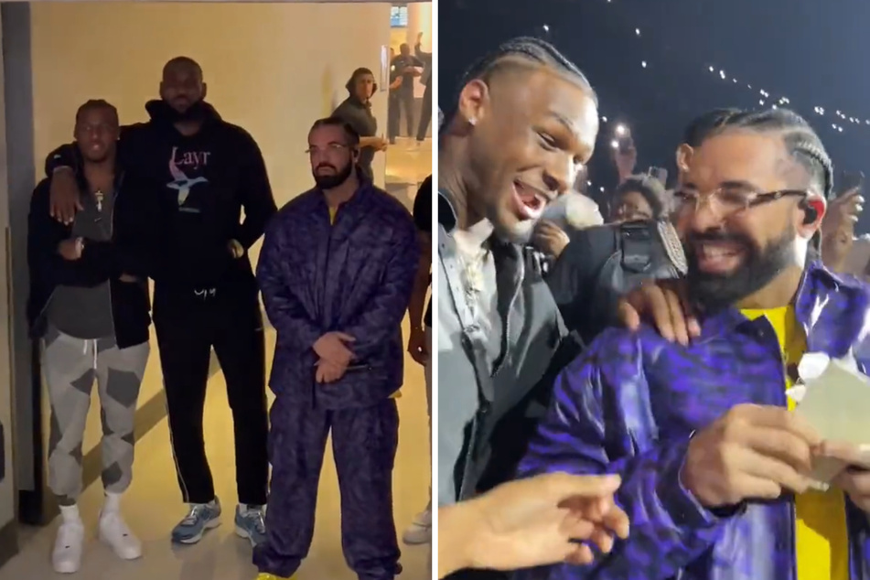 Bronny James stuns fans at Drake's concert amid health scare recovery