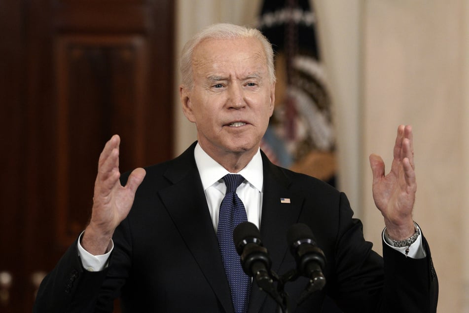 Joe Biden delivers remarks on the ceasefire at the White House.