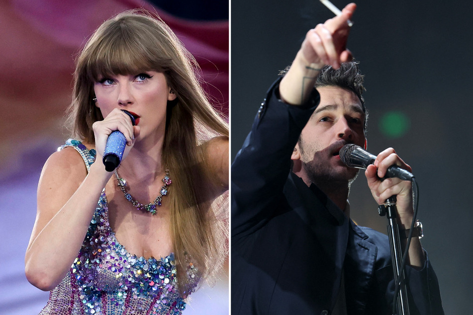 Taylor Swift (l.) and Matty Healy reportedly dated for about a month between May and June 2023.