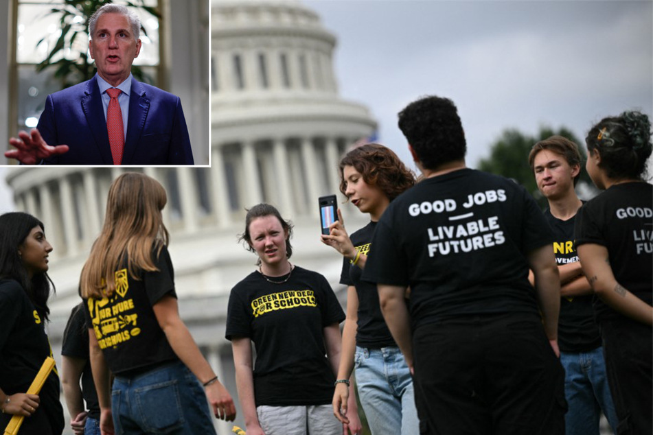 Teen climate activists occupy Kevin McCarthy's office as government shutdown looms
