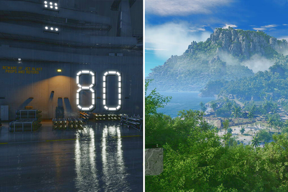 New visual effects on display in Crysis Remastered, including new and improved night visuals and reflections and expansive views with depth-of-field effects by day.