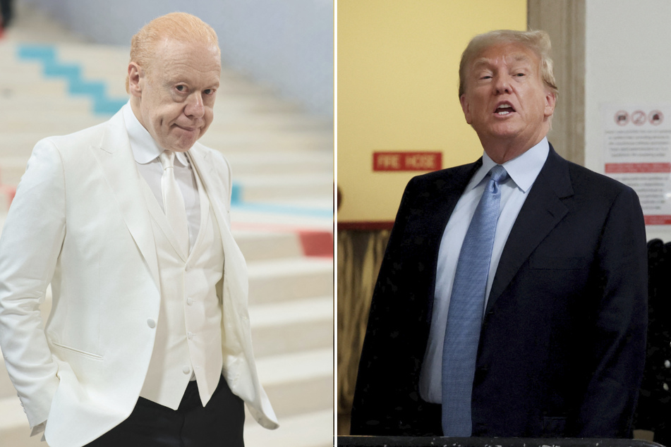 Australian Anthony Pratt (l.) was dismissed as a "red haired weirdo" by Donald Trump as he denied ever revealing US nuclear submarine secrets.