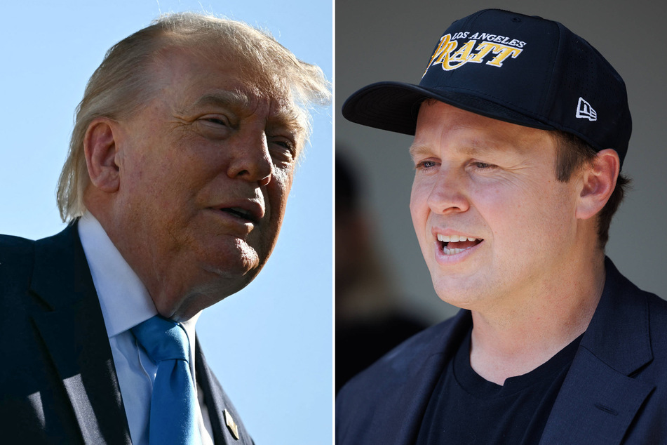 President Donald Trump (l.) has endorsed Spencer Pratt in the Los Angeles mayoral race.