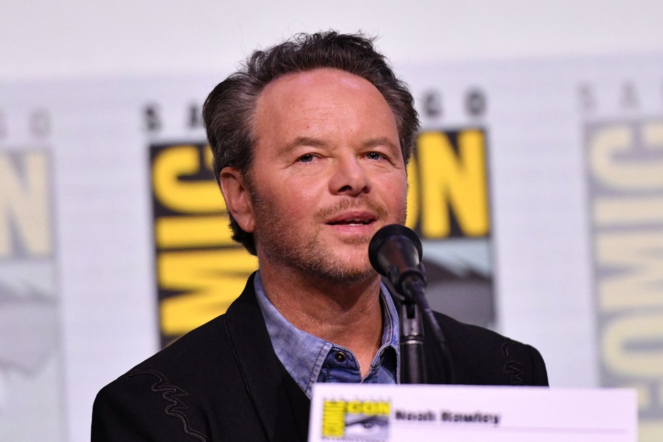 Creator Noah Hawley speaks at the Alien: Earth panel in Hall H of the convention center during Comic Con International in San Diego, California, on July 25, 2025.