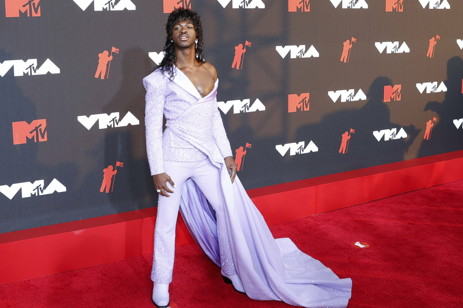 Lil Nas X (22) arrives on the red carpet at the 38th annual MTV Video Music Awards at the Barclays Center in New York City.