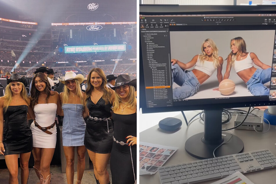 Haley and Hanna Cavinder jet back to Texas for a star-studded week of events