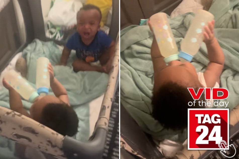 This mom walks into a crib moment that parents on TikTok can't stop laughing at!