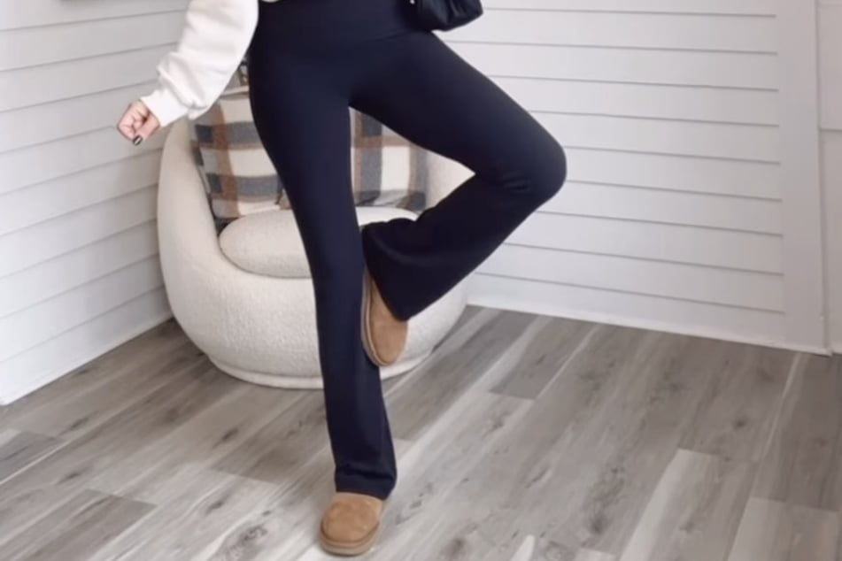 Flared leggings aren't new – the early 2000s knew them as the hugely popular yoga pant trend.