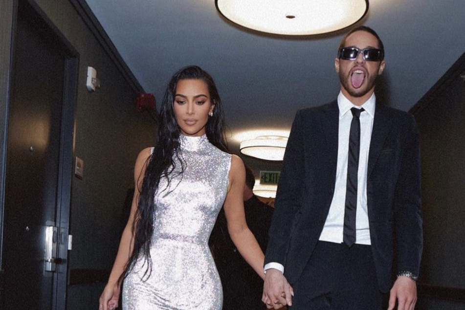 Kim Kardashian (l) name-dropped Pete Davidson numerous times during episode four of The Kardashians' second season.