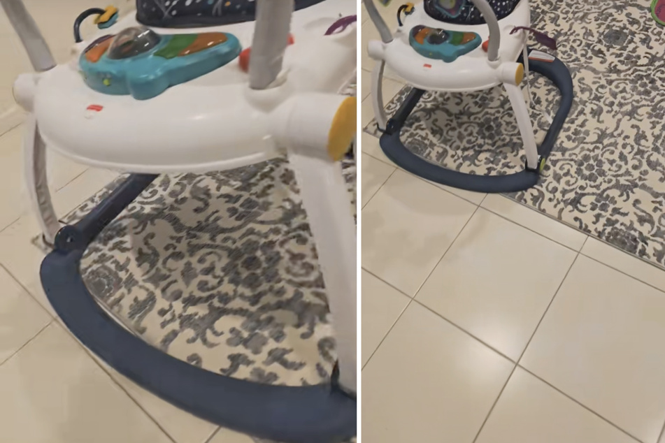 At first glance, everything looks peaceful – but a deadly animal lurks beneath the baby toys.
