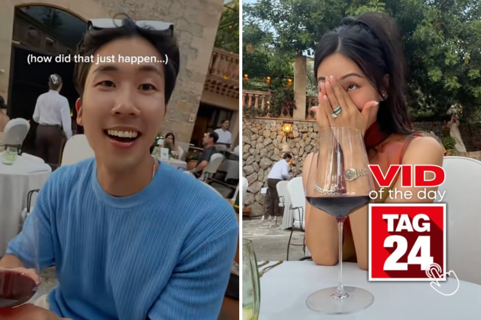 Viral Video of the Day for July 23, 2026: Husband's fancy dinner fail leaves wife speechless!