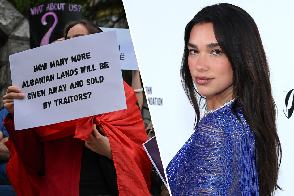 Dua Lipa backs "inspiring" Albanian protests against Trump-linked resort