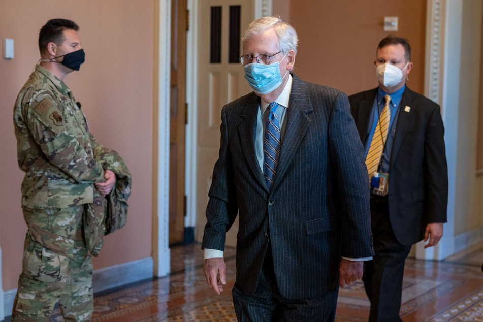 Senate Minority Leader Mitch McConnell criticized the relief bill.