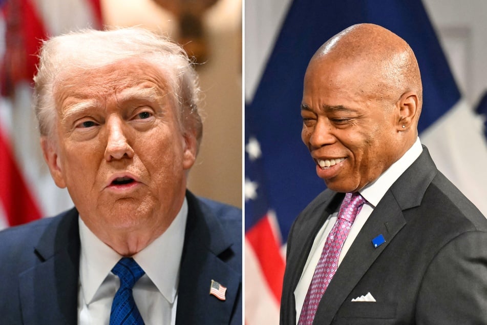 New York City Mayor Eric Adams' (r.) fraud trial has been dismissed "with prejudice," thus blocking President Donald Trump from being able to revive it in court.