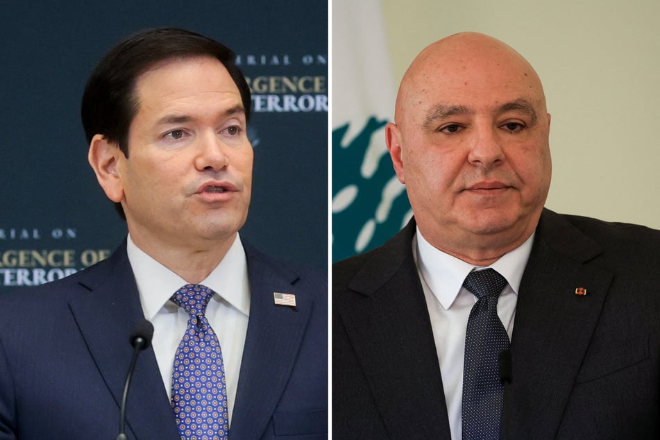 Rubio and Lebanese President Joseph Aoun discuss Israel withdrawal in Washington talks