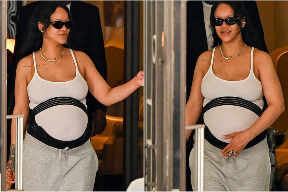 Rihanna gets fans buzzing about baby no. 3's gender again with latest look
