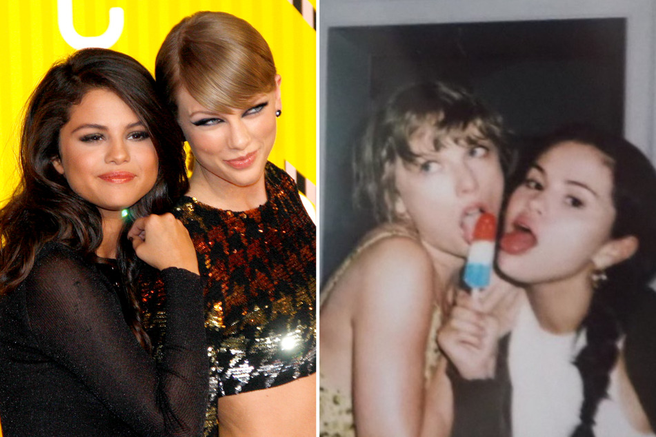 Selena Gomez and Taylor Swift (center) reunited for a July 4th celebration earlier this month.