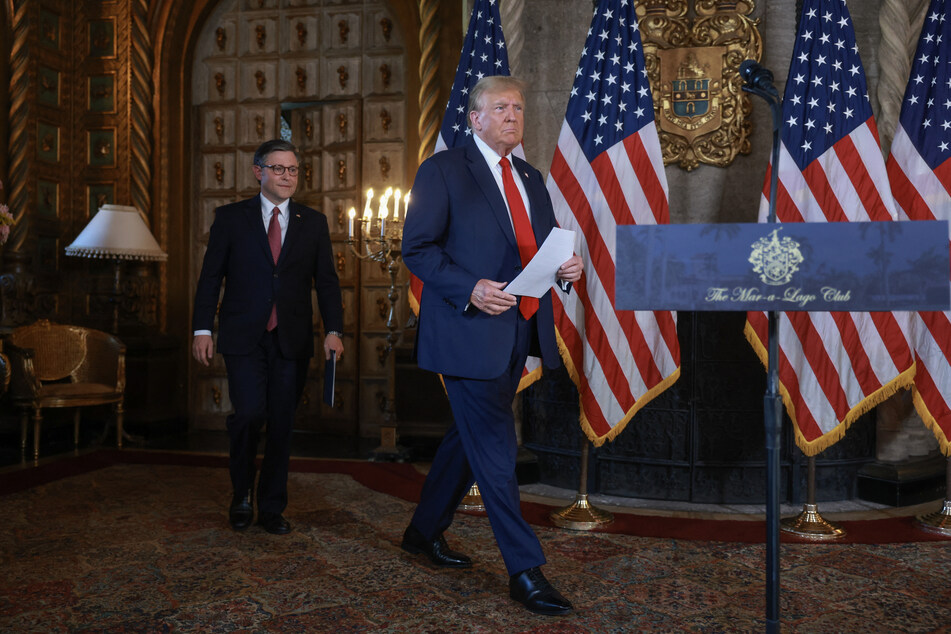 Trump's backing comes as Johnson faces yet another rebellion by House Republicans dissatisfied with his leadership.