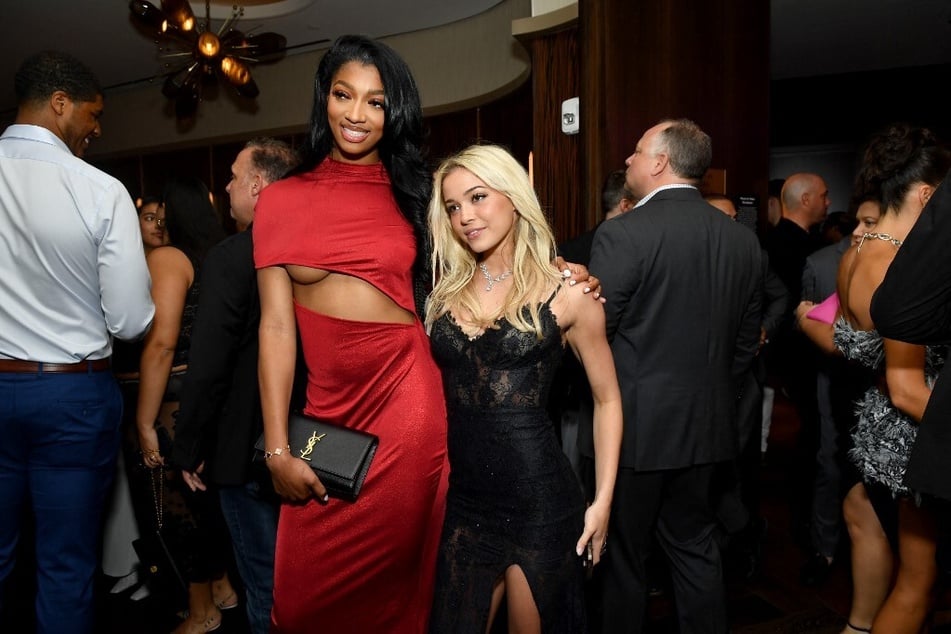 LSU athletes Angel Reese (l.) and Olivia Dunne are the two highest-paid women athletes in the nation.