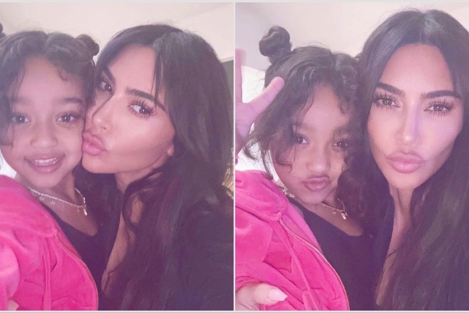 Kim Kardashian gives major twinning vibes with her mini-me in new snaps