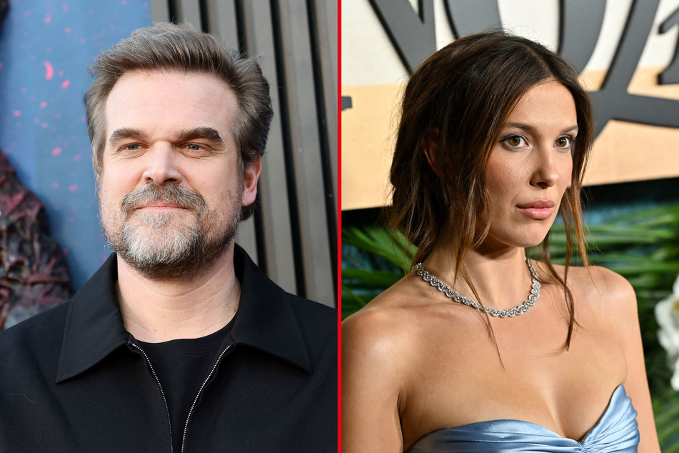 Millie Bobby Brown (r.) and David Harbour are reuniting in a new spy series for Netflix.