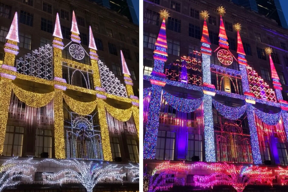 Saks Fifth Avenue boasts 700,000 programmed lights in a five-minute show that repeats every 10 minutes.