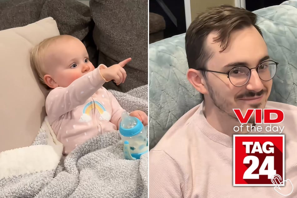 Viral Video of the Day for April 23, 2025: Baby sees double while watching Harry Potter with dad!