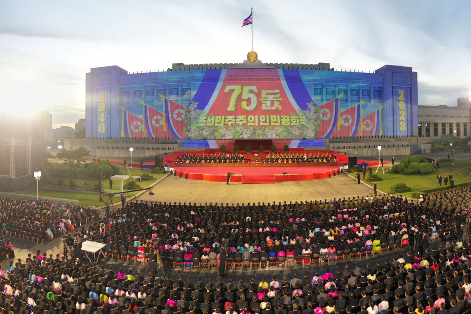 North Korea stages huge parade with Russian and Chinese officials in attendance
