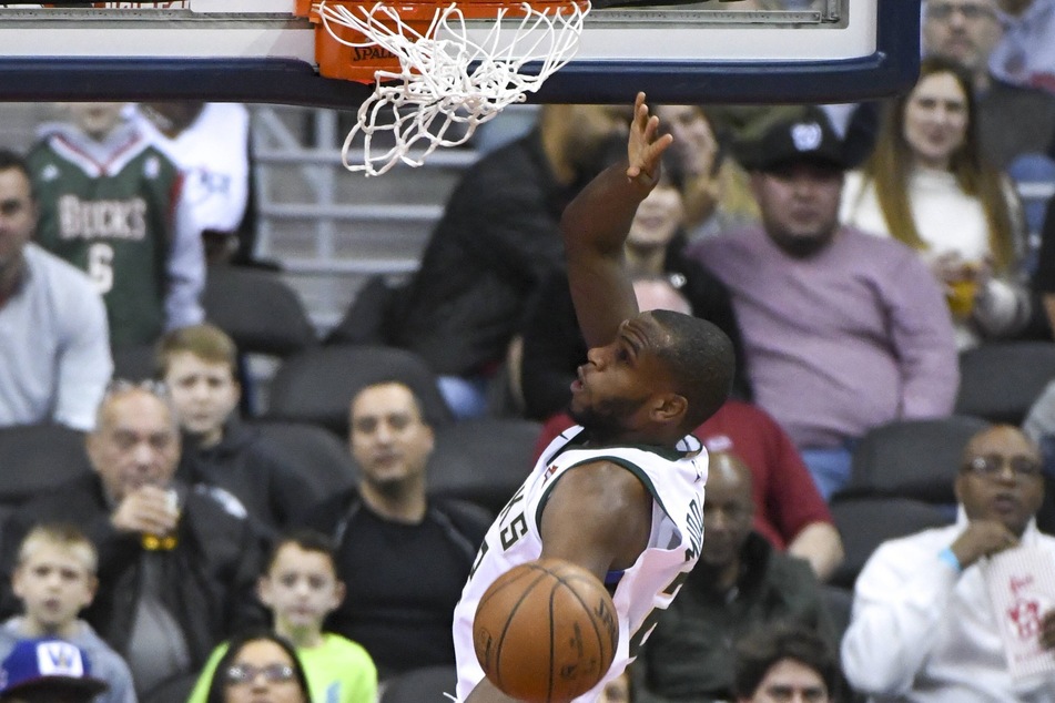 Bucks forward Khris Middleton scored a game-high 32 points as Milwaukee beat Atlanta on their way to the NBA Finals.