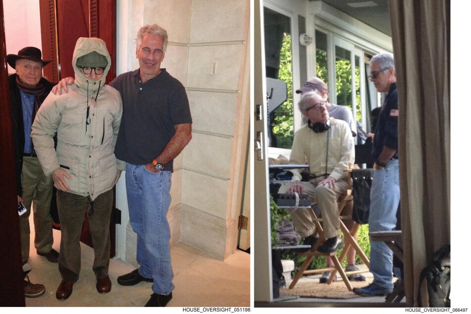 Jeffrey Epstein and Woody Allen appear together in several photos released by Democrats on the House Oversight Committee.