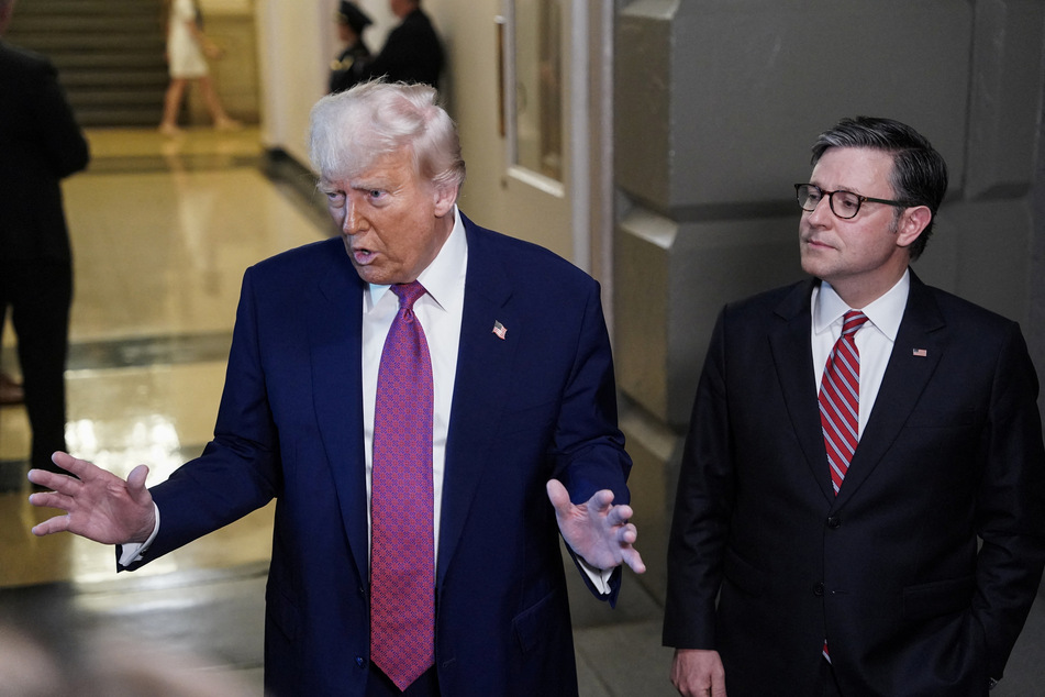 President Donald Trump's (l.) signature bill disproportionately favors wealthy Americans while cutting health and food programs for the poor.