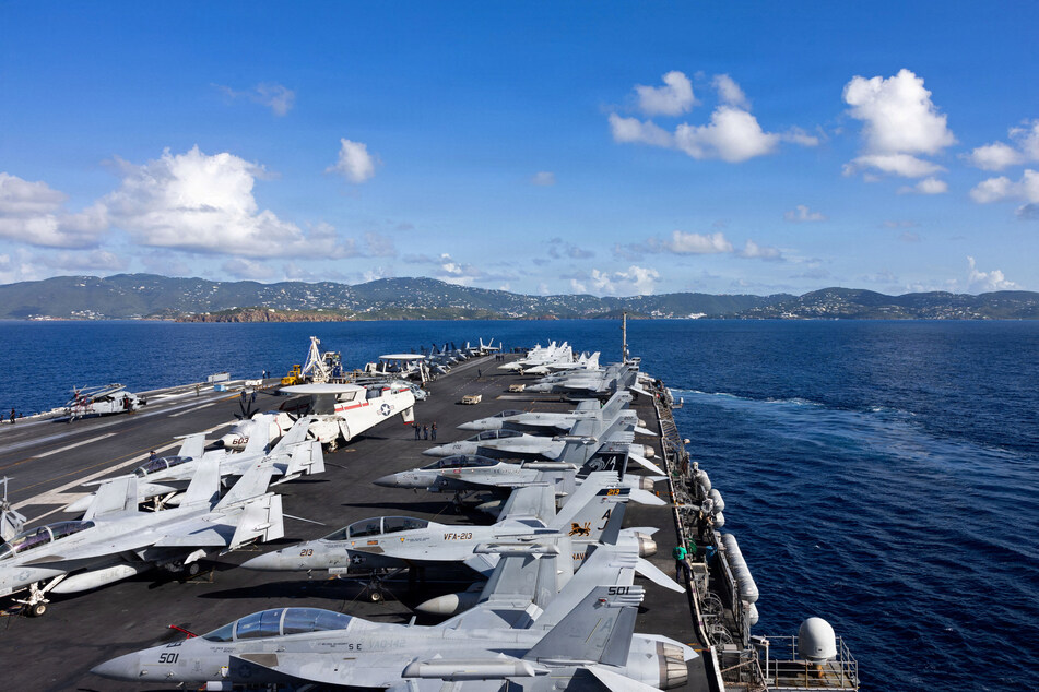 The USS Gerald R. Ford – the world's largest aircraft carrier – has been deployed to the Caribbean as part of a large military build-up.