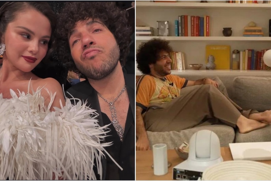 Selena Gomez's fans have slammed Benny Blanco's (r.) bizarre podcast appearance and urged the singer to dump him over his antics.