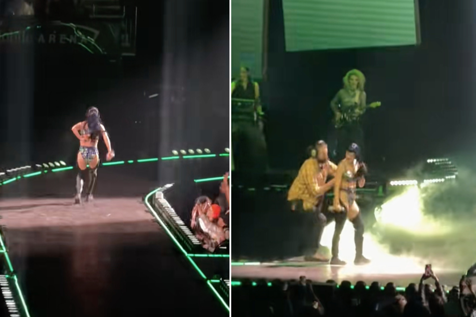 Katy Perry nearly suffers major wardrobe malfunction on stage: "My bra's gonna come off!"