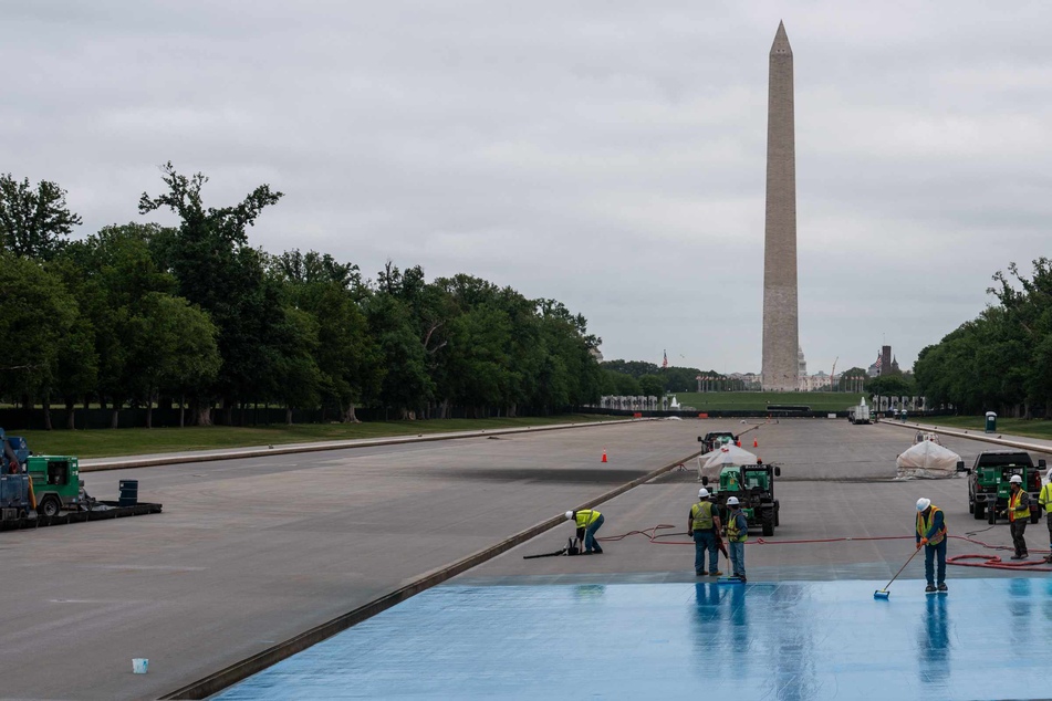 Trump slapped with lawsuit over repainting of Lincoln Memorial Reflecting Pool