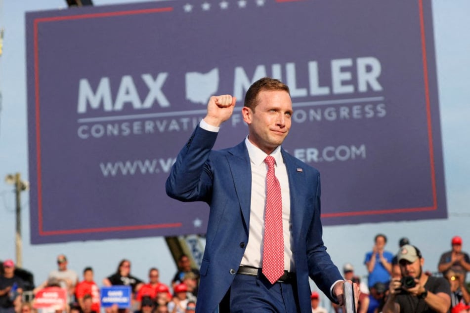 On Wednesday, Emily Moreno filed a lawsuit against her ex-husband and congressional candidate Max Miller (pictured) for sharing sensitive images of their young daughter.